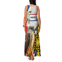 Personalised Philippines Eagle Family Matching Tank Maxi Dress and Hawaiian Shirt Filipino Sun Mix Sampaguita Flower LT14 - Polynesian Pride