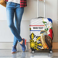 Personalised Philippines Eagle Luggage Cover Filipino Sun Mix Sampaguita Flower LT14 - Polynesian Pride