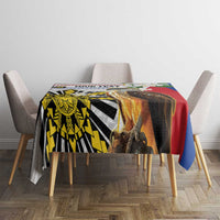 Personalised Philippines Eagle Tablecloth Filipino Sun Mix Sampaguita Flower LT14 - Polynesian Pride
