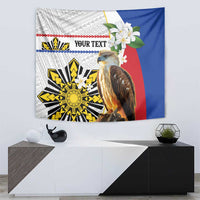 Personalised Philippines Eagle Tapestry Filipino Sun Mix Sampaguita Flower LT14 - Polynesian Pride