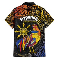 Philippines Sarimanok Family Matching Off Shoulder Maxi Dress and Hawaiian Shirt Papanok Legendary Bird Okir Polynesian Pattern