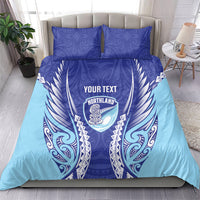 Northland 2026 Rugby Custom Bedding Set NZ Maori Silver Fern