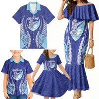 Northland 2026 Rugby Custom Family Matching Mermaid Dress and Hawaiian Shirt NZ Maori Silver Fern LT14 - Polynesian Pride