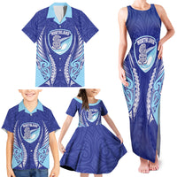 Northland 2026 Rugby Custom Family Matching Tank Maxi Dress and Hawaiian Shirt NZ Maori Silver Fern LT14 - Polynesian Pride