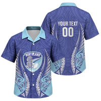 Northland 2026 Rugby Custom Family Matching Tank Maxi Dress and Hawaiian Shirt NZ Maori Silver Fern LT14 Son's Shirt Blue - Polynesian Pride