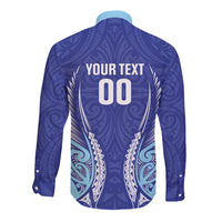 Northland 2026 Rugby Custom Long Sleeve Button Shirt NZ Maori Silver Fern LT14 - Polynesian Pride