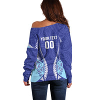 Northland 2026 Rugby Custom Off Shoulder Sweater NZ Maori Silver Fern LT14 - Polynesian Pride