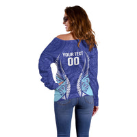 Northland 2026 Rugby Custom Off Shoulder Sweater NZ Maori Silver Fern LT14 - Polynesian Pride