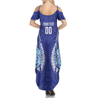 Northland 2026 Rugby Custom Summer Maxi Dress NZ Maori Silver Fern LT14 - Polynesian Pride