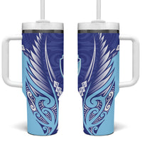 Northland 2026 Rugby Custom Tumbler With Handle NZ Maori Silver Fern