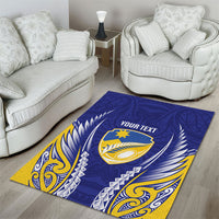 Otago 2026 Rugby Custom Area Rug NZ Maori Silver Fern