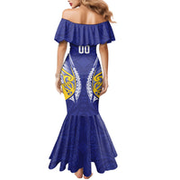 Otago 2026 Rugby Custom Family Matching Mermaid Dress and Hawaiian Shirt NZ Maori Silver Fern