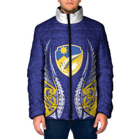 Otago 2026 Rugby Custom Padded Jacket NZ Maori Silver Fern