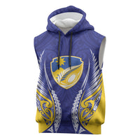 Otago 2026 Rugby Custom Sleeveless Hoodie NZ Maori Silver Fern