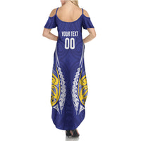 Otago 2026 Rugby Custom Summer Maxi Dress NZ Maori Silver Fern