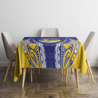 Otago 2026 Rugby Custom Tablecloth NZ Maori Silver Fern
