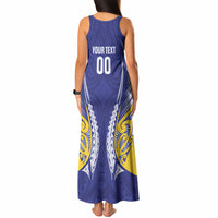 Otago 2026 Rugby Custom Tank Maxi Dress NZ Maori Silver Fern LT14 - Polynesian Pride