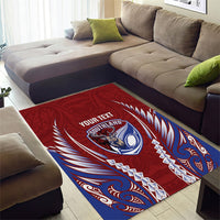 Southland 2026 Rugby Custom Area Rug NZ Maori Silver Fern LT14 - Polynesian Pride