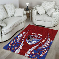 Southland 2026 Rugby Custom Area Rug NZ Maori Silver Fern LT14 - Polynesian Pride