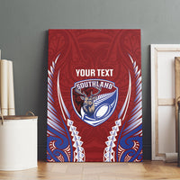 Southland 2026 Rugby Custom Canvas Wall Art NZ Maori Silver Fern LT14 - Polynesian Pride