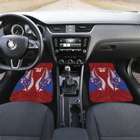 Southland 2026 Rugby Custom Car Mats NZ Maori Silver Fern LT14 Set 2pcs - Front Maroon - Polynesian Pride