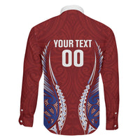 Southland 2026 Rugby Custom Family Matching Off Shoulder Short Dress and Hawaiian Shirt NZ Maori Silver Fern LT14 Son's Shirt Maroon - Polynesian Pride