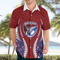 Southland 2026 Rugby Custom Hawaiian Shirt NZ Maori Silver Fern LT14 - Polynesian Pride