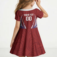 Southland 2026 Rugby Custom Kid Short Sleeve Dress NZ Maori Silver Fern LT14 - Polynesian Pride