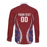 Southland 2026 Rugby Custom Long Sleeve Button Shirt NZ Maori Silver Fern LT14 - Polynesian Pride