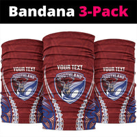 Southland 2026 Rugby Custom Neck Gaiter NZ Maori Silver Fern LT14 package One Size: 25*50cm Maroon - Polynesian Pride