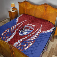 Southland 2026 Rugby Custom Quilt NZ Maori Silver Fern