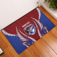 Southland 2026 Rugby Custom Rubber Doormat NZ Maori Silver Fern LT14 - Polynesian Pride