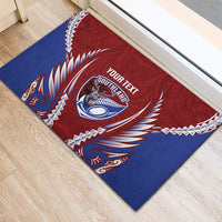 Southland 2026 Rugby Custom Rubber Doormat NZ Maori Silver Fern LT14 - Polynesian Pride