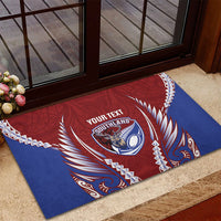 Southland 2026 Rugby Custom Rubber Doormat NZ Maori Silver Fern LT14 - Polynesian Pride