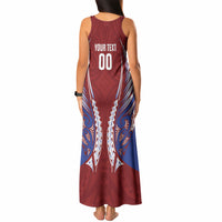 Southland 2026 Rugby Custom Tank Maxi Dress NZ Maori Silver Fern LT14 - Polynesian Pride