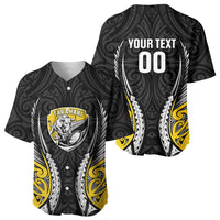 Taranaki 2026 Rugby Custom Baseball Jersey NZ Maori Silver Fern