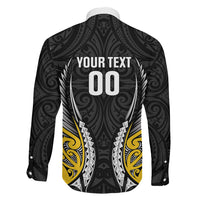 Taranaki 2026 Rugby Custom Family Matching Mermaid Dress and Hawaiian Shirt NZ Maori Silver Fern LT14 Son's Shirt Black - Polynesian Pride