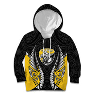 Taranaki 2026 Rugby Custom Kid Hoodie NZ Maori Silver Fern