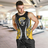Taranaki 2026 Rugby Custom Men Tank Top NZ Maori Silver Fern LT14 Black - Polynesian Pride