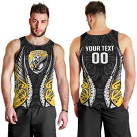 Taranaki 2026 Rugby Custom Men Tank Top NZ Maori Silver Fern LT14 - Polynesian Pride