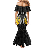Taranaki 2026 Rugby Custom Mermaid Dress NZ Maori Silver Fern LT14 - Polynesian Pride
