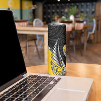 Taranaki 2026 Rugby Custom Skinny Tumbler NZ Maori Silver Fern
