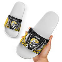 Taranaki 2026 Rugby Custom Slide Sandals NZ Maori Silver Fern