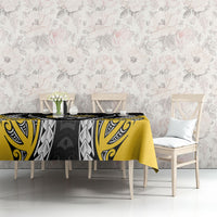 Taranaki 2026 Rugby Custom Tablecloth NZ Maori Silver Fern