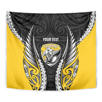 Taranaki 2026 Rugby Custom Tapestry NZ Maori Silver Fern