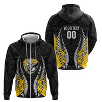 Taranaki 2026 Rugby Custom Zip Hoodie NZ Maori Silver Fern LT14 - Polynesian Pride