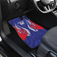 Tasman Bay 2026 Rugby Custom Car Mats NZ Maori Silver Fern