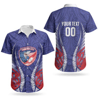 Tasman Bay 2026 Rugby Custom Couples Matching Off Shoulder Maxi Dress and Hawaiian Shirt NZ Maori Silver Fern LT14 - Polynesian Pride