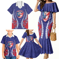 Tasman Bay 2026 Rugby Custom Family Matching Mermaid Dress and Hawaiian Shirt NZ Maori Silver Fern LT14 - Polynesian Pride