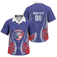 Tasman Bay 2026 Rugby Custom Family Matching Summer Maxi Dress and Hawaiian Shirt NZ Maori Silver Fern LT14 Son's Shirt Blue - Polynesian Pride